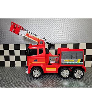 CAMIÓN DE BOMBEROS ELÉCTRICO SCANIA 12 VOLTIOS, RC - INDA333-c4k250RED